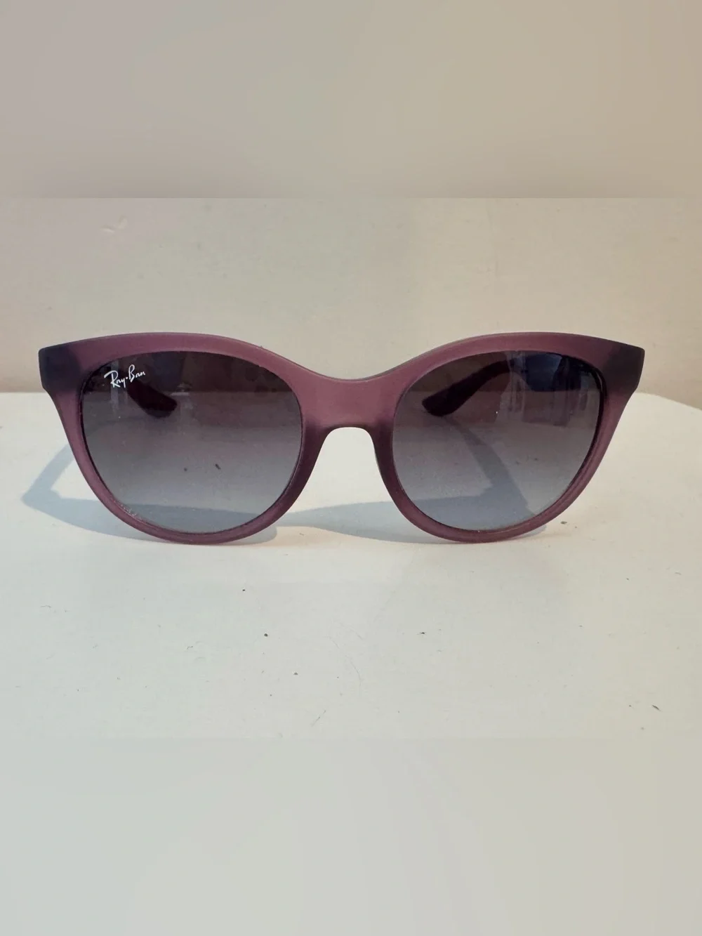 Ray-Ban Child Sunglasses Havana Frame, Dark Brown Gradient Lenses, 46MM, Purple